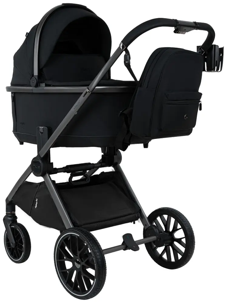 Коляска универсальная 2 в 1 Pituso Mayla Plus MPLS/555-BLACK, черный