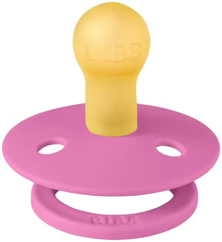 Пустышка BIBS Colour Latex Bubblegum 0+ месяцев, розовый
