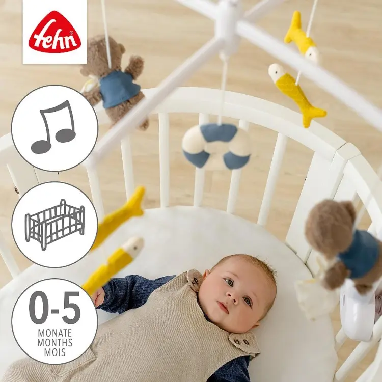 Игрушка-подвеска Fehn Музыкальный мобиль Выдра Тео купить,NaN