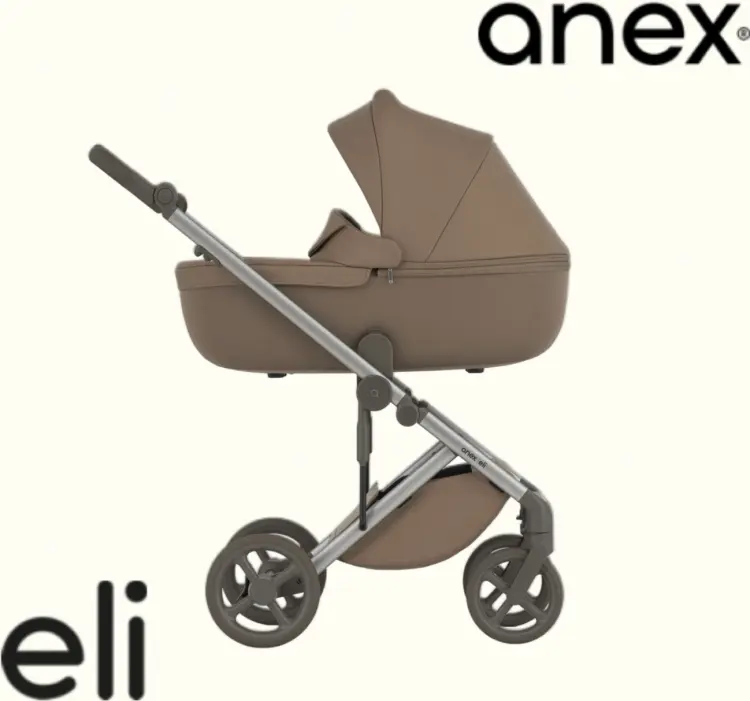 Коляска универсальная 2 в 1 Anex Eli Woody, коричневый