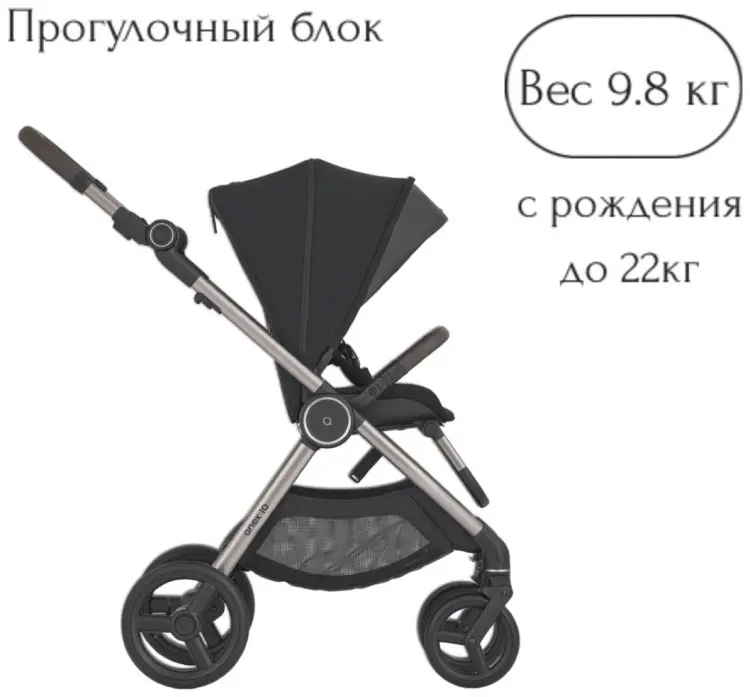 Коляска трансформер Anex IQ Premium Starless, черный купить,425900