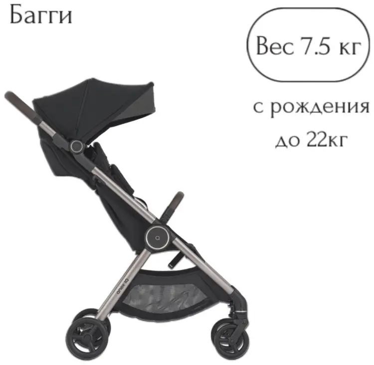 Коляска трансформер Anex IQ Premium Starless, черный купить,425900