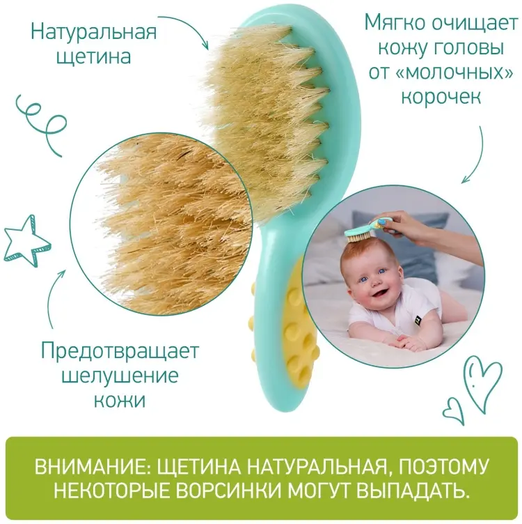 Расческа и щетка ROXY-KIDS RBH-001-M 0-9 мес купить,NaN