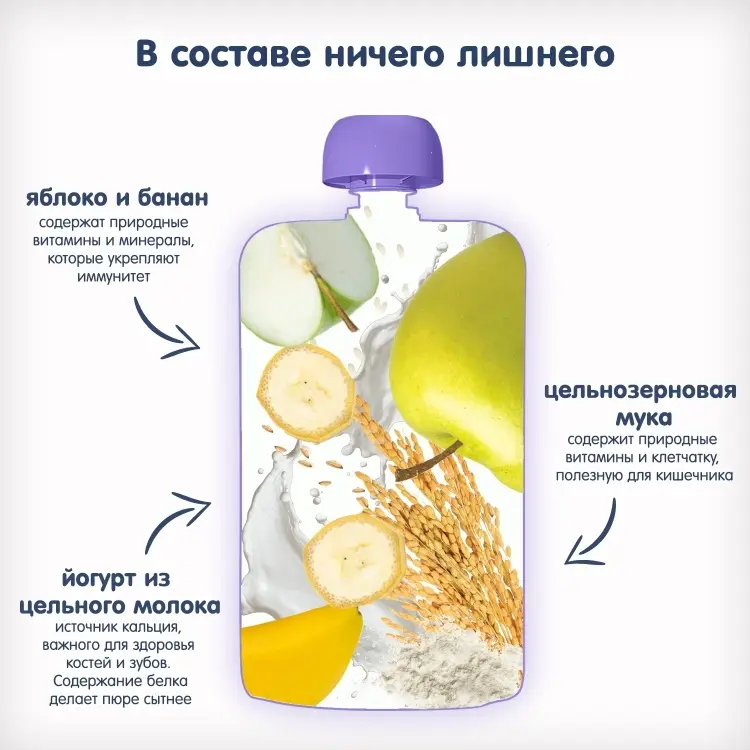 Детское пюре Fleur Alpine яблоко, банан 120 г, с 6 месяцев - ForteMarket Детское пюре Fleur Alpine яблоко, банан 120 г, с 6 месяцев купить,NaN