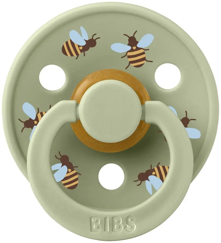 Пустышка BIBS Studio Colour Bumblebee Friends - Sage 18+ мес, 1 шт, зеленый