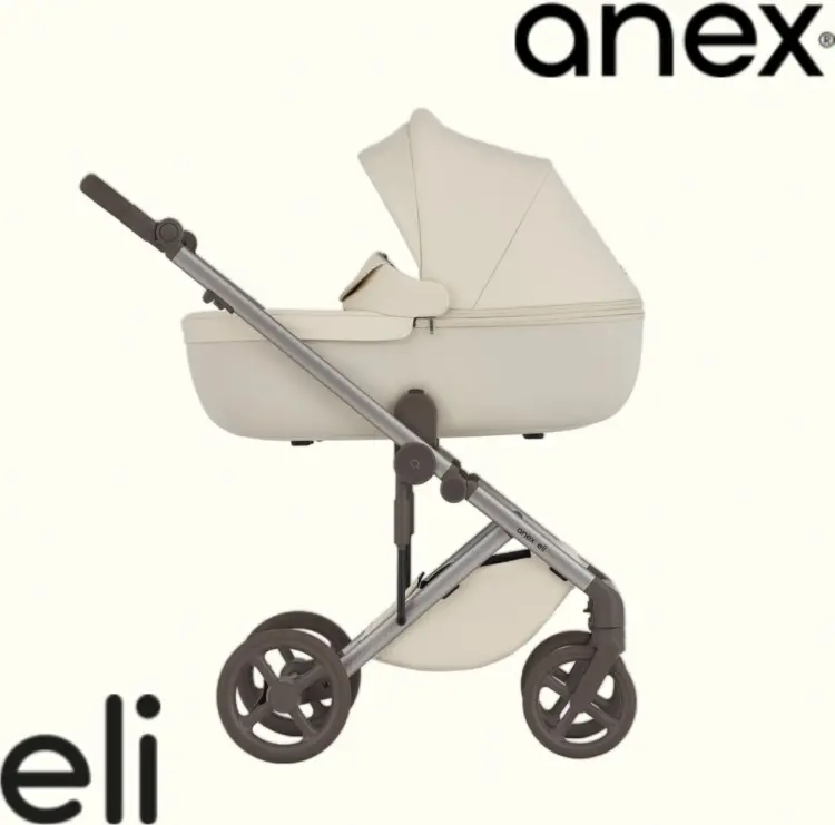 Коляска универсальная 2 в 1 Anex Eli Milky, молочный купить,NaN