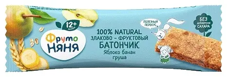ФрутоНяня батончик Яблоко, банан, груша