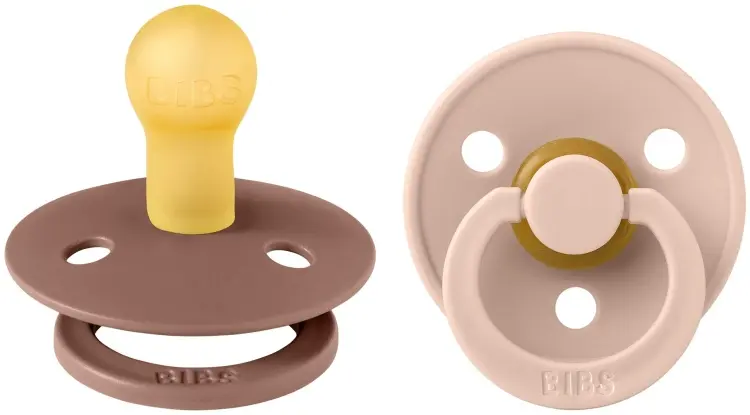 Набор пустышек BIBS Colour Woodchuck/Blush 0+ месяцев, мультиколор