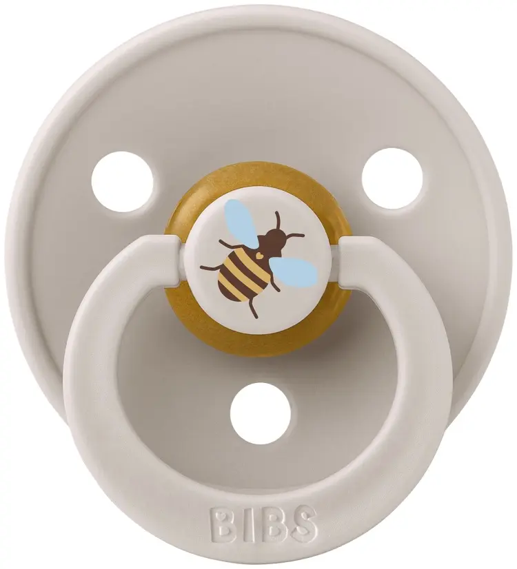 Пустышка BIBS Studio Colour - Bumblebee - Mushroom 18+ мес., 1 шт, бежевый купить,NaN