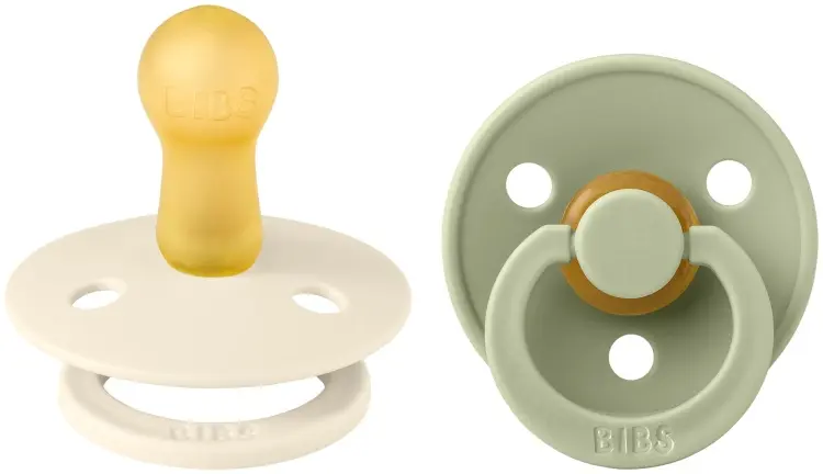 Набор пустышек BIBS Colour Ivory/Sage 6+ месяцев, мультиколор купить,NaN