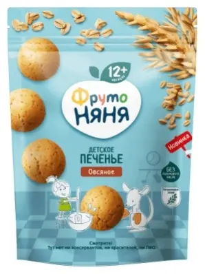 Печенье ФрутоНяня Овсяное 120 г купить,NaN