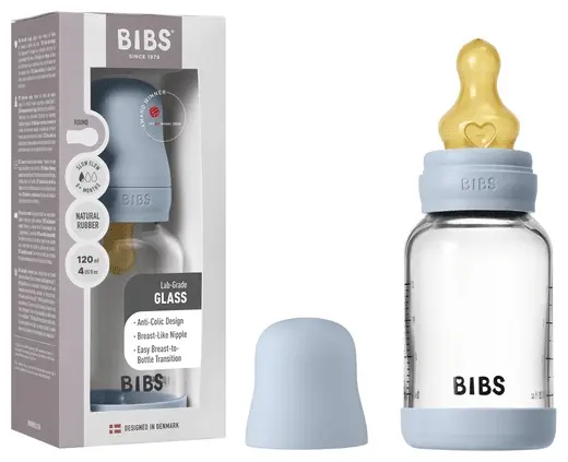 Бутылочка BIBS 5019231 120 мл голубой купить,NaN