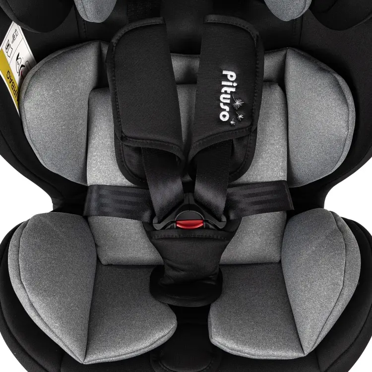Pituso Roys+ G406-BL-GR 0/1/2/3 (до 36 кг) серый, черный купить,NaN