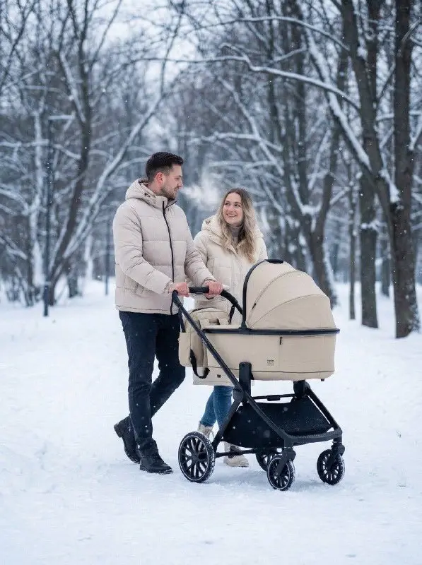 Коляска универсальная 2 в 1 Pituso Mayla Plus MPLS/555-Beige, молочный