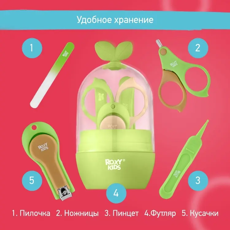 Маникюрный набор ROXY-KIDS RPS-003-G 0-9 месяцев