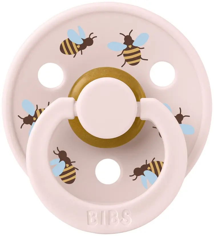 Пустышка BIBS Studio Colour Bumblebee Friends - Petal 0+ мес., 1 шт, розовый