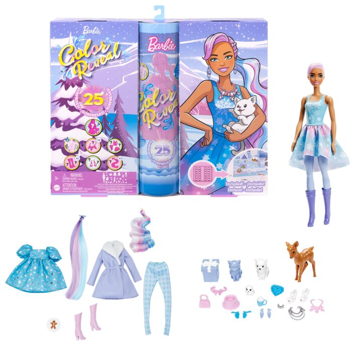 Кукла Barbie Color Reveal Адвент календарь HJD600 купить,NaN