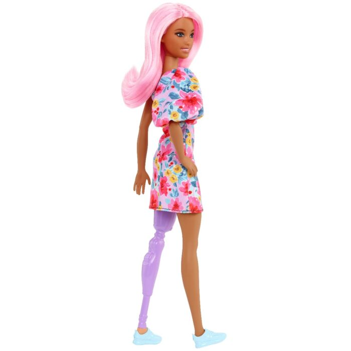 Кукла Barbie Fashionistas Барби в цветочном платье  FBR37/HBV21 29 см купить,NaN