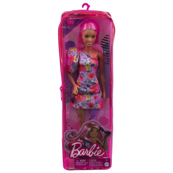 Кукла Barbie Fashionistas Барби в цветочном платье  FBR37/HBV21 29 см купить,NaN