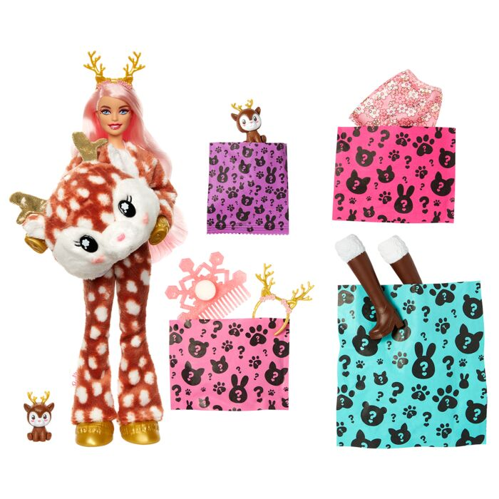 Кукла Barbie Cutie Reveal Олень HJL610 30см купить,NaN