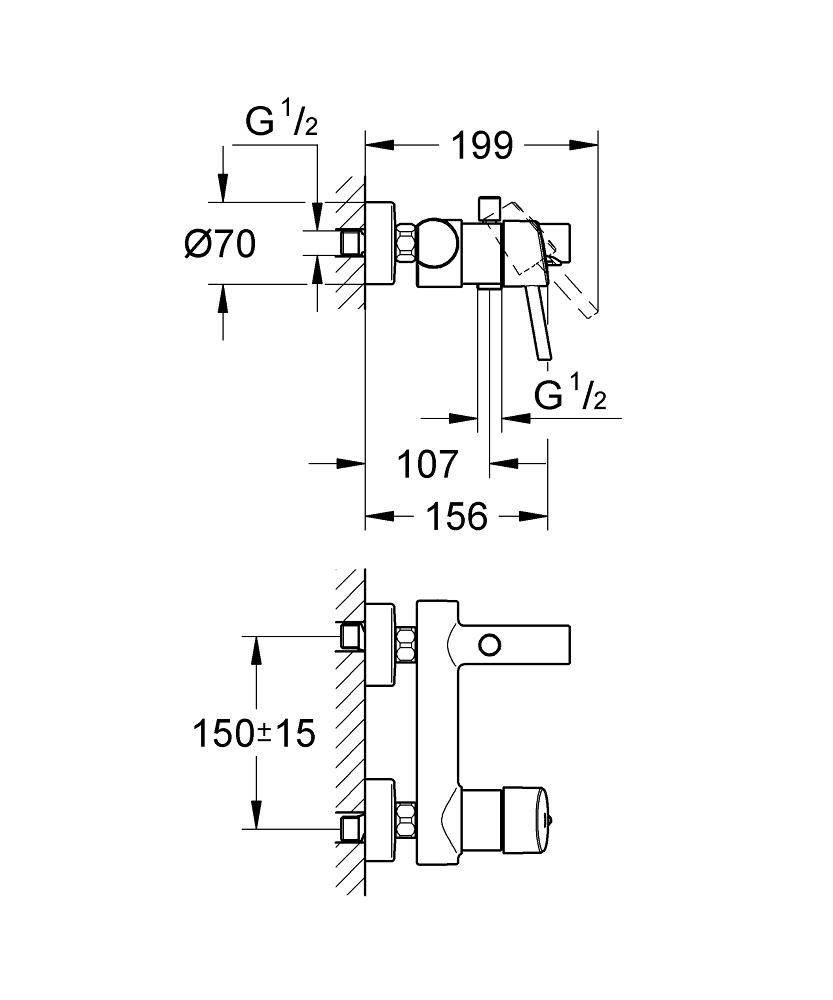 Смеситель Grohe 32211001 хром купить,0