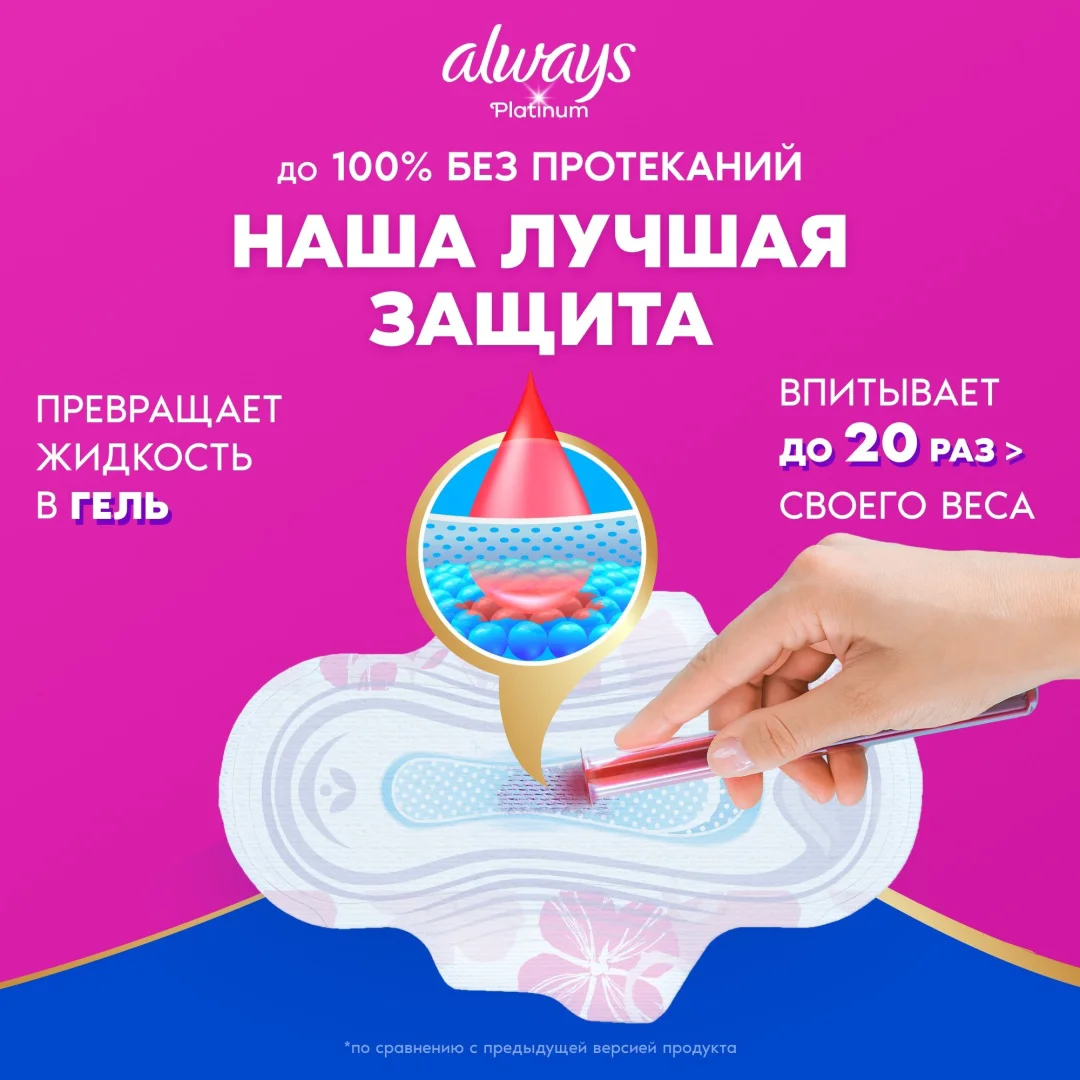 Прокладки Always Platinum Ultra Normal Plus Duo 16 шт купить,NaN