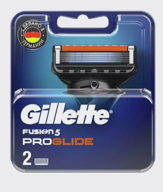 Сменные кассеты Gillette Fusion5 Proglide 2 шт купить,NaN