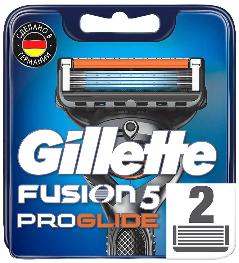 Сменные кассеты Gillette Fusion5 Proglide 2 шт купить,NaN
