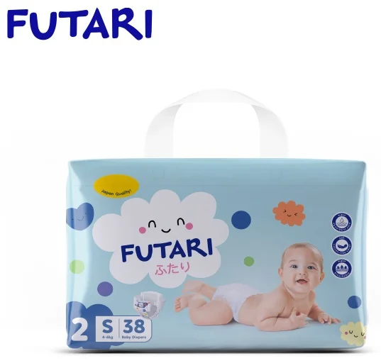 Подгузники Futari 0-6кг S 38шт купить,NaN