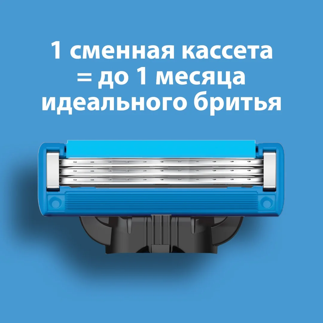 Сменные кассеты Gillette Mach3 Turbo 3D 2шт купить,NaN