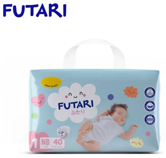 Подгузники Futari 2-5кг NB 40шт купить,NaN
