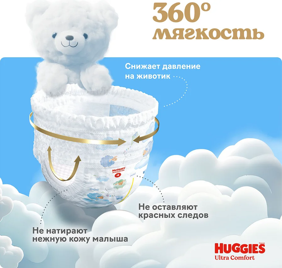 Подгузники-трусики Huggies Ultra Comfort 6 15-25кг 14шт купить,NaN
