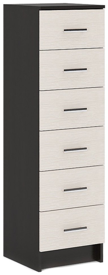 Комод Стендмебель Гармония КМ 602, 40.80x40x134 см, черный, бежевый