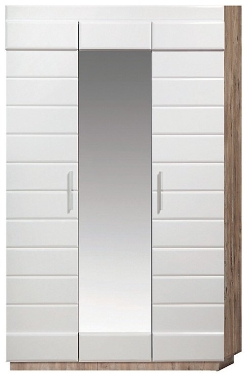 Распашной шкаф КМК Роксет, 137.5x231х61.5 см, белый, бежевый купить,NaN