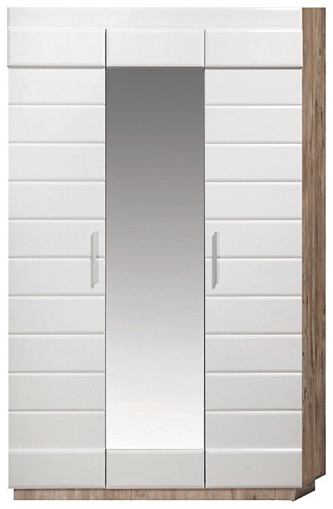 Распашной шкаф КМК Роксет, 137.5x231х61.5 см, белый, бежевый купить,NaN