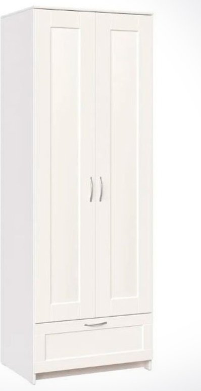 Распашной шкаф Mebels.kz Сириус, 78x220х59 см, белый купить,NaN