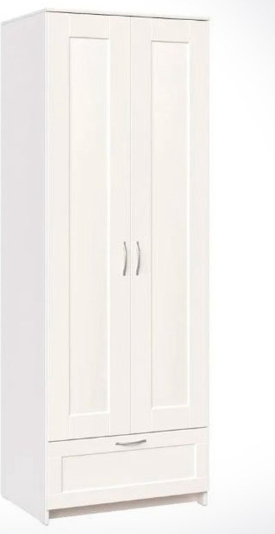 Распашной шкаф Mebels.kz Сириус, 78x220х59 см, белый купить,NaN