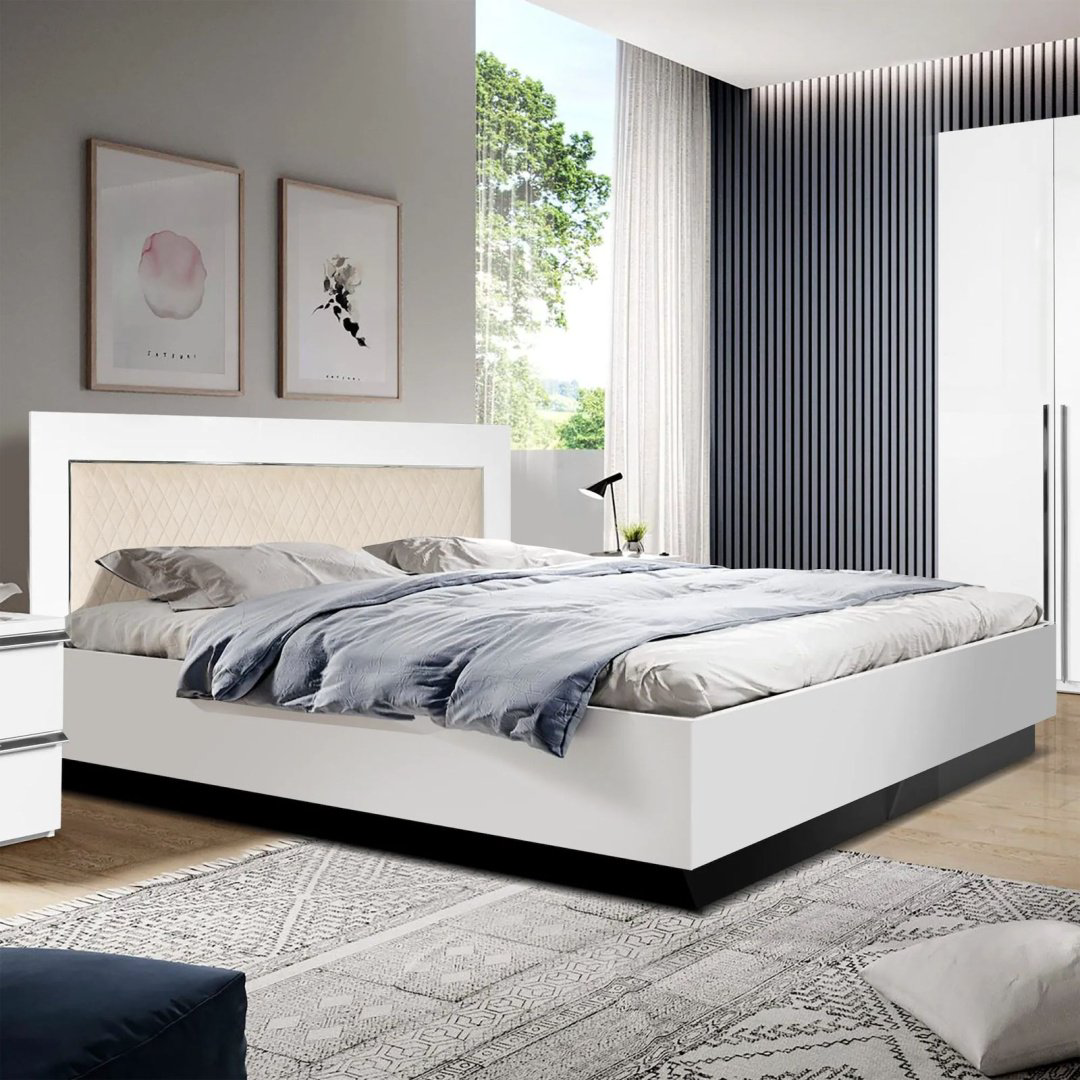 Кровать СлонимМебель Флорида-N 1.6 160x200см белая купить,NaN