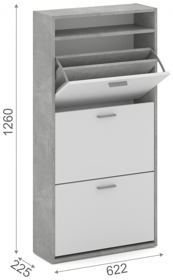 Тумба для обуви IMPERIAL 62.20x22.50x126 см, ЛДСП купить,NaN