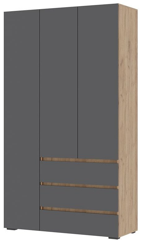 Шкаф Стендмебель Хелен 120x210х46см серо-коричневый купить,NaN