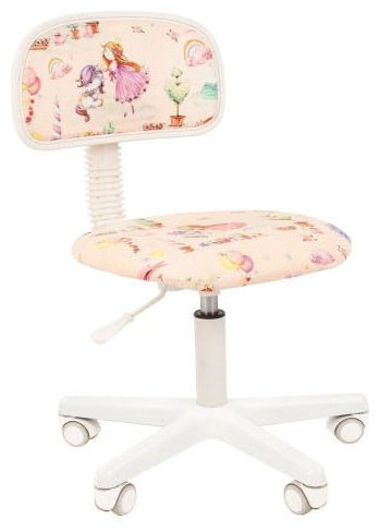 Детское компьютерное кресло Chairman Kids 101, белый, розовый купить,NaN