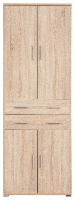Распашной шкаф Гербор Офислайн REG 4D2S/220, 79x221х35 см, коричневый