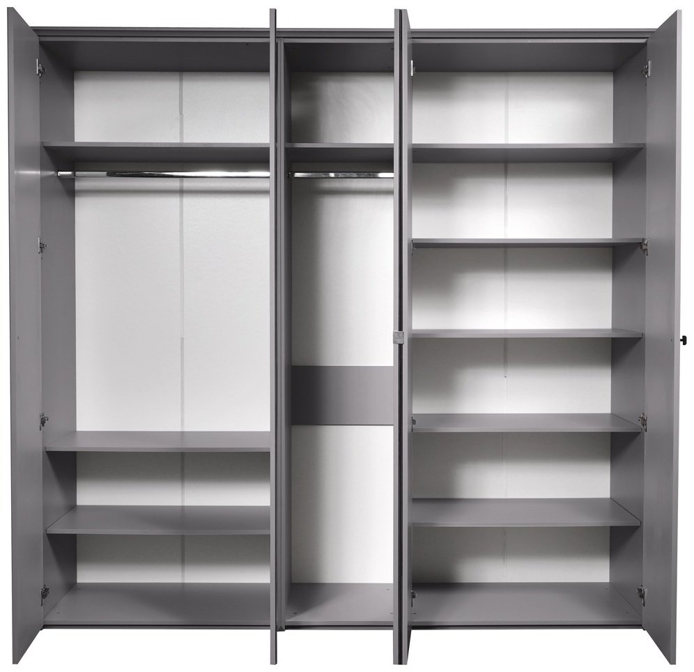 Распашной шкаф СлонимМебель Севилья 5Д, 230x220х62 см, графит - ForteMarket Распашной шкаф СлонимМебель Севилья 5Д, 230x220х62 см, графит купить,0