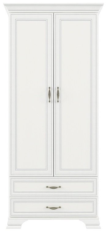 Распашной шкаф ANREX Тиффани 2DG2S, 99x212х62 см, слоновая кость купить,NaN