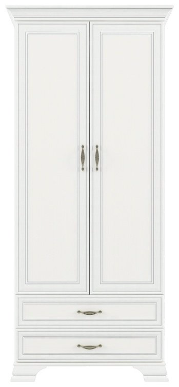 Распашной шкаф ANREX Тиффани 2DG2S, 99x212х62 см, слоновая кость купить,NaN