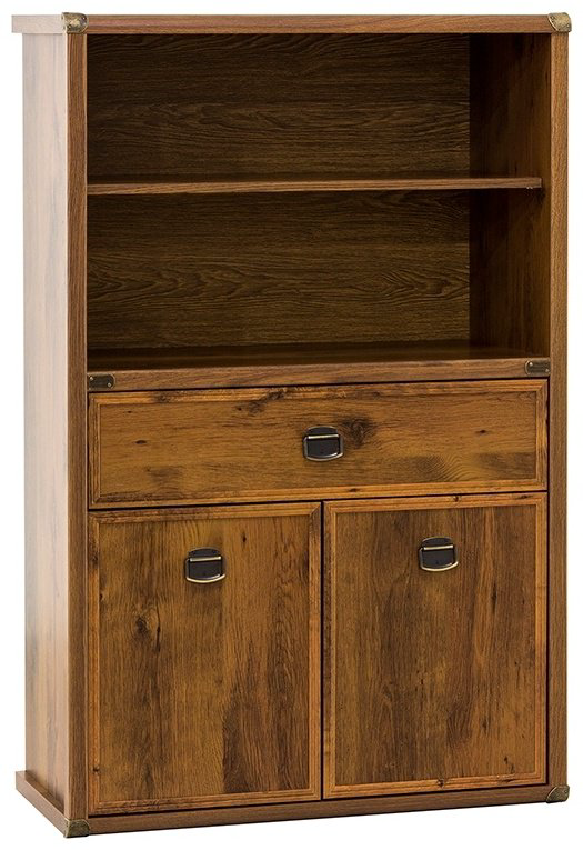 Шкаф ANREX Магеллан 2D1S 86.6x135х40.3см коричневый купить,NaN