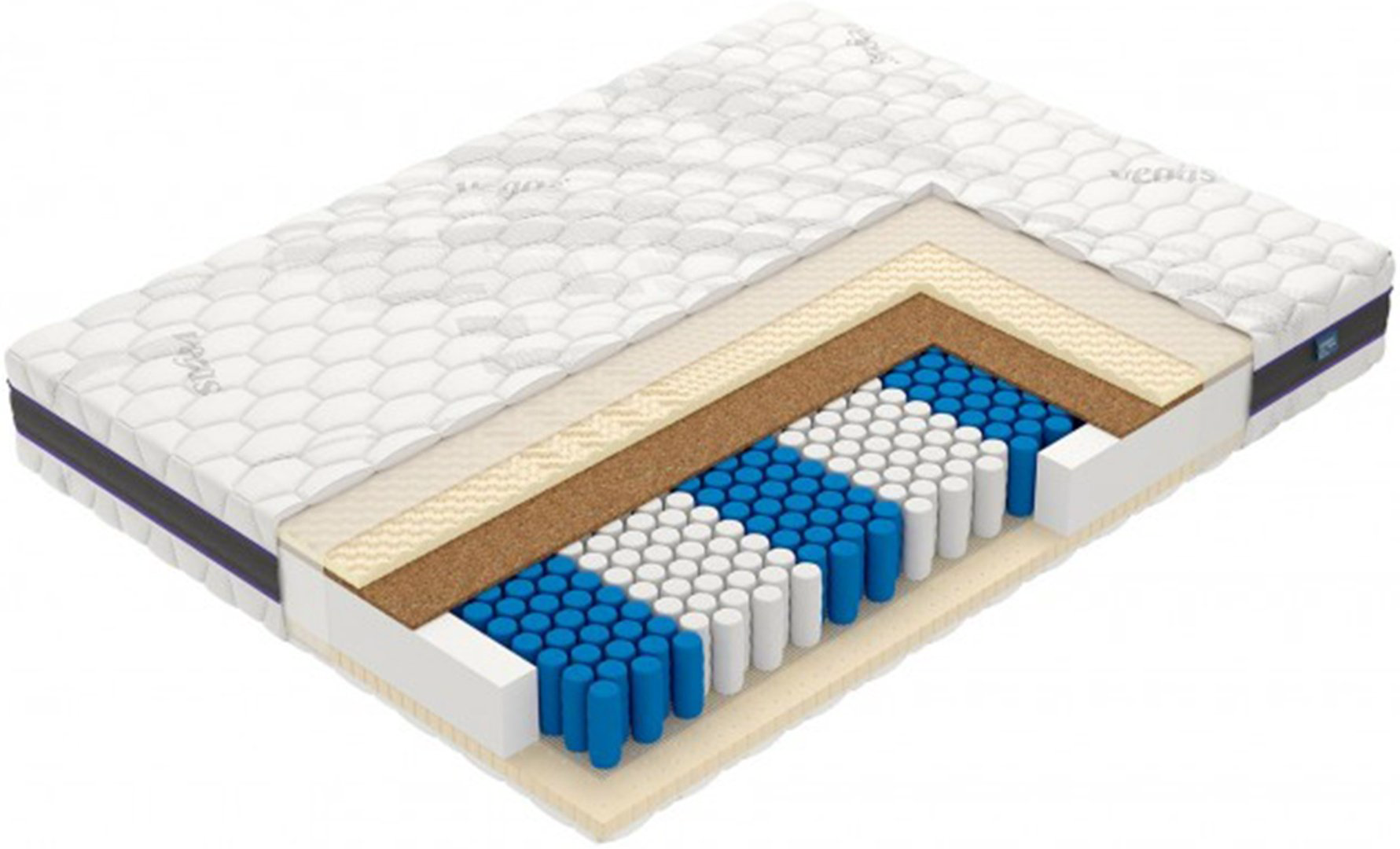 Матрас ортопедический Vegas Vegas Factor 180x200x22см белый купить,NaN