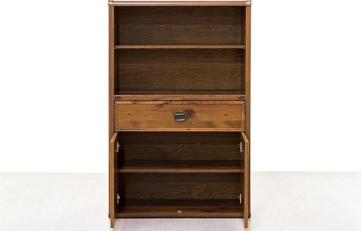 Распашной шкаф ANREX Магеллан 2D1S, 86.6x135х40.3 см, коричневый - ForteMarket Распашной шкаф ANREX Магеллан 2D1S, 86.6x135х40.3 см, коричневый купить,0