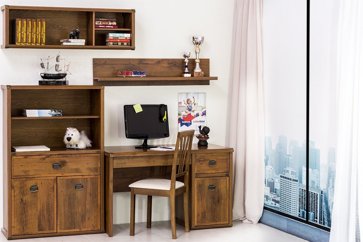 Распашной шкаф ANREX Магеллан 2D1S, 86.6x135х40.3 см, коричневый - ForteMarket Распашной шкаф ANREX Магеллан 2D1S, 86.6x135х40.3 см, коричневый купить,0
