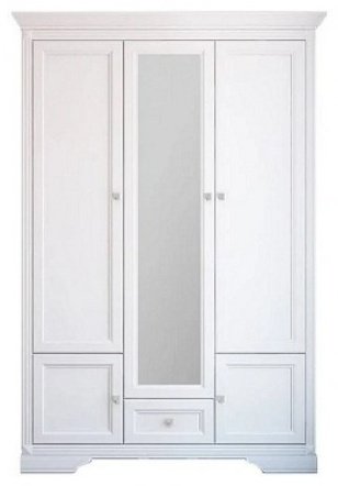 Распашной шкаф Гербор 3d1s 150x225х62см белый купить,NaN